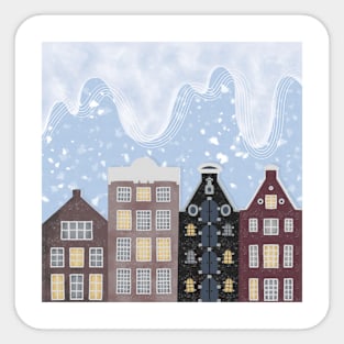 Christmas houses Sticker